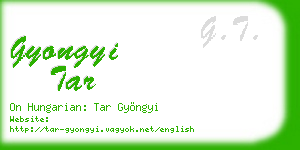 gyongyi tar business card